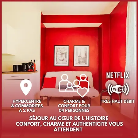 Apartment Rubis T2 Hypercentre Historique Au Pied Du Chateau-Thierry